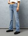 Flying Machine Women Mid Rise Skinny Bootcut Jeans