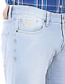 Aeropostale Men Light Blue Ripped Skinny fit Jeans