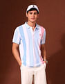 U.S. Polo Assn. Vertical Striped Working Holiday Polo Shirt