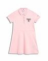 Tommy Hilfiger Kids Girls Logo Regular-Fit Cotton Dress