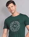 AD by Arvind Crew Neck Graphic Print T-Shirt