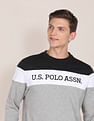 U.S. Polo Assn. Crew Neck Colour Block Sweatshirt