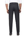 Arrow Mid Rise Grid Tattersall Check Trousers