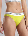 Calvin Klein Underwear Womens Green Solid Panties