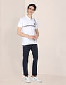 U.S. Polo Assn. Offset Stripe Cotton Polo Shirt