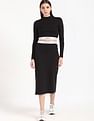 Tommy Hilfiger Regular-Fit Viscose Mock Neck Crop Top