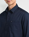 Arrow Sport Horizontal Striped Twill Shirt