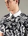 Tommy Hilfiger Printed Regular Fit Cotton Polo T-Shirt