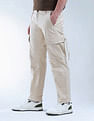 Flying Machine Relaxed Tapered Fit Twill Cargos