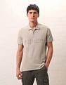 U.S. Polo Assn. Denim Co. Brand Embossed Pure Cotton Polo Shirt