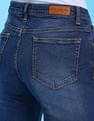 Flying Machine Women Mid Rise Bootcut Style Stone Wash Jeans