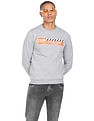 Flying Machine Heathered Graphic Print Sweatshirt