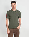Flying Machine Appliqued Pique Polo Shirt