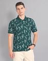 AD by Arvind Real Deal Tropical Print Polo Shirt