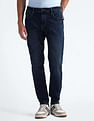 Flying Machine Mid Rise Slash Slim Tapered Jeans