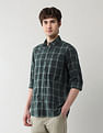 Arrow Sport Grid Tattersall Checked Dobby Shirt