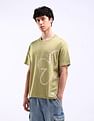 Flying Machine Abstract Print Relaxed Fit T-Shirt