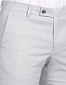 Arrow Smart Flex Outline Check Trousers