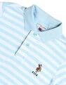 U.S. Polo Assn. Kids Boys Horizontal Striped Regular Fit Polo T shirt