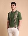 U.S. Polo Assn. Colourblocked Slim Fit Polo Shirt