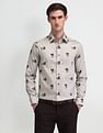 Arrow Brooklyn Fit All-over Print Shirt