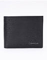 Calvin Klein Logo Black Leather Bi-Fold Wallet