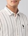 U.S. Polo Assn. Denim Co. Vertical Striped Seersucker Regular Fit Shirt