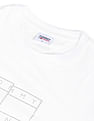 Tommy Hilfiger Men White Slim Fit Applique Flag T-Shirt