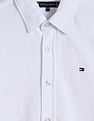 Tommy Hilfiger Kids Boys Solid Regular-Fit Cotton Shirt