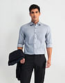 Arrow Manhattan Slim Fit Patterned Dobby Shirt