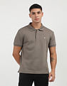 Calvin Klein Solid Badge Logo Polo Shirt