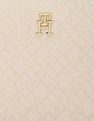 Tommy Hilfiger Textured Cream PU Sling Bag