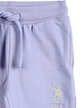 U.S. Polo Assn. Kids Girls Cotton Solid Track Pants