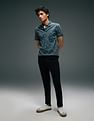 Flying Machine All Over Printed Regular Fit Polo Shirt