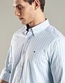 Tommy Hilfiger Striped Regular Fit Cotton Shirt