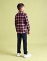 U.S. Polo Assn. Kids Boys Spread Collar Check Shirt