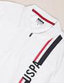 U.S. Polo Assn. Men White Graphic Print Polo Shirt