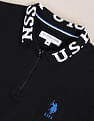 U.S. Polo Assn. Branded Collar Slim Fit Polo Shirt