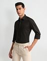 Arrow Patterned Check Dobby Shirt
