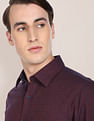 U.S. Polo Assn. Self Design Oxford Premium Cotton Casual Shirt