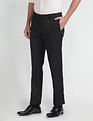Arrow Hudson Tailored Fit Dobby Formal Trousers