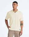 Flying Machine Open Placket Relaxed Polo Shirt