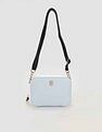Tommy Hilfiger Solid Blue PU Sling Bags