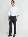Arrow Self Design Manhattan Slim Fit Shirt