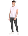 Flying Machine Mid Rise Solid Trousers