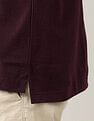 Arrow Textured Pure Cotton Night Is Young Polo Shirt
