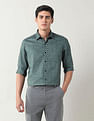 Arrow Geometric Printed Manhattan Slim Fit Shirt