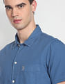 U.S. Polo Assn. Denim Co. Cotton Linen Solid Shirt
