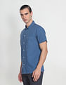 U.S. Polo Assn. Denim Co. Cotton Linen Solid Shirt