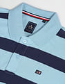 Arrow Sports Horizontal Stripe Cotton Polo Shirt